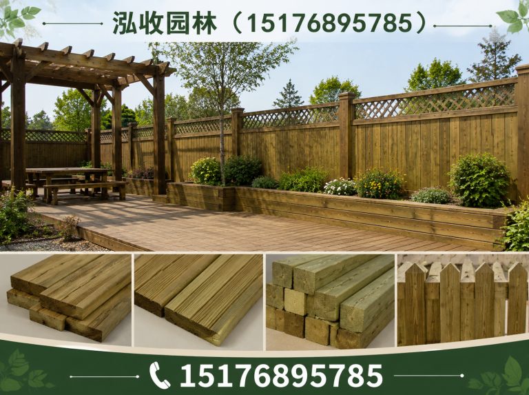 琼海防腐木展示图